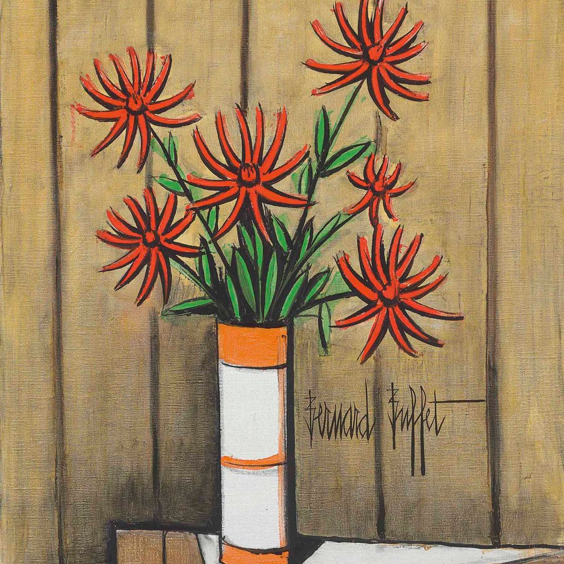 Bernard Buffet — Румяна из георгинов