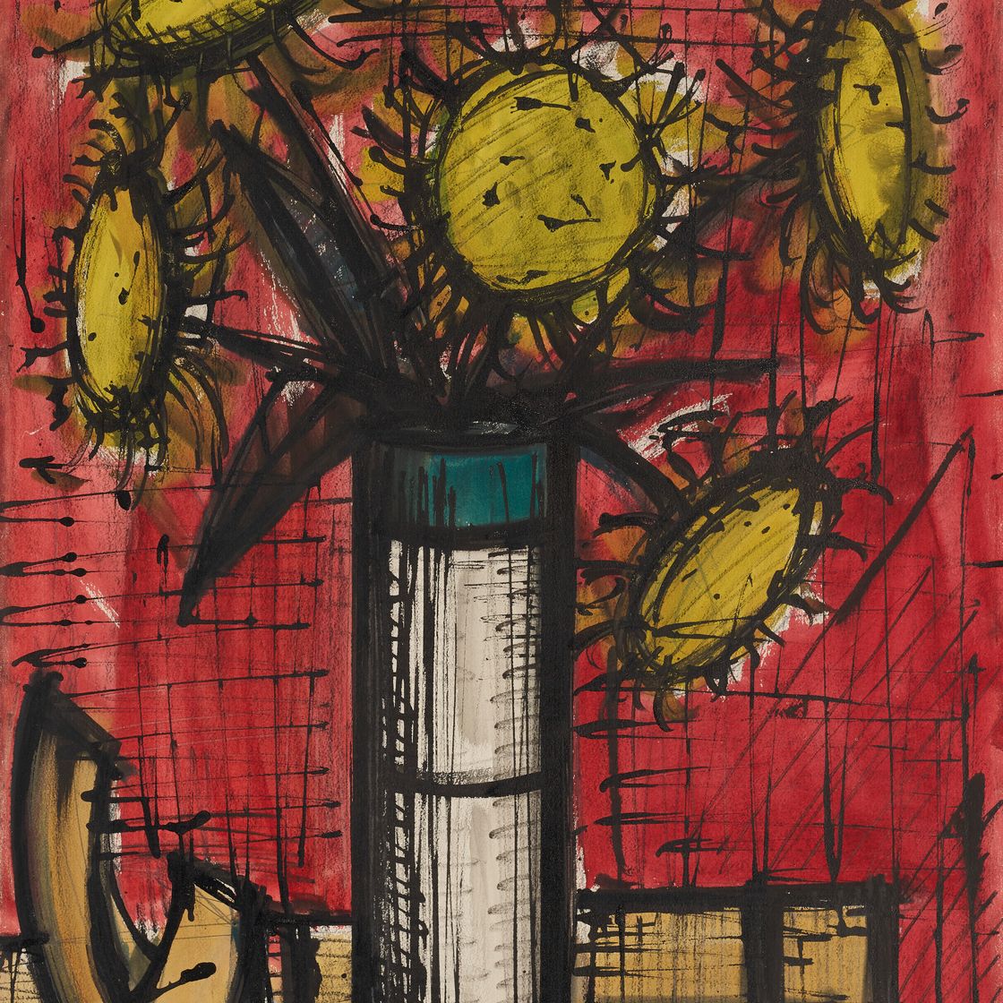 Bernard Buffet — Турнезоль с дыней, изображение 1