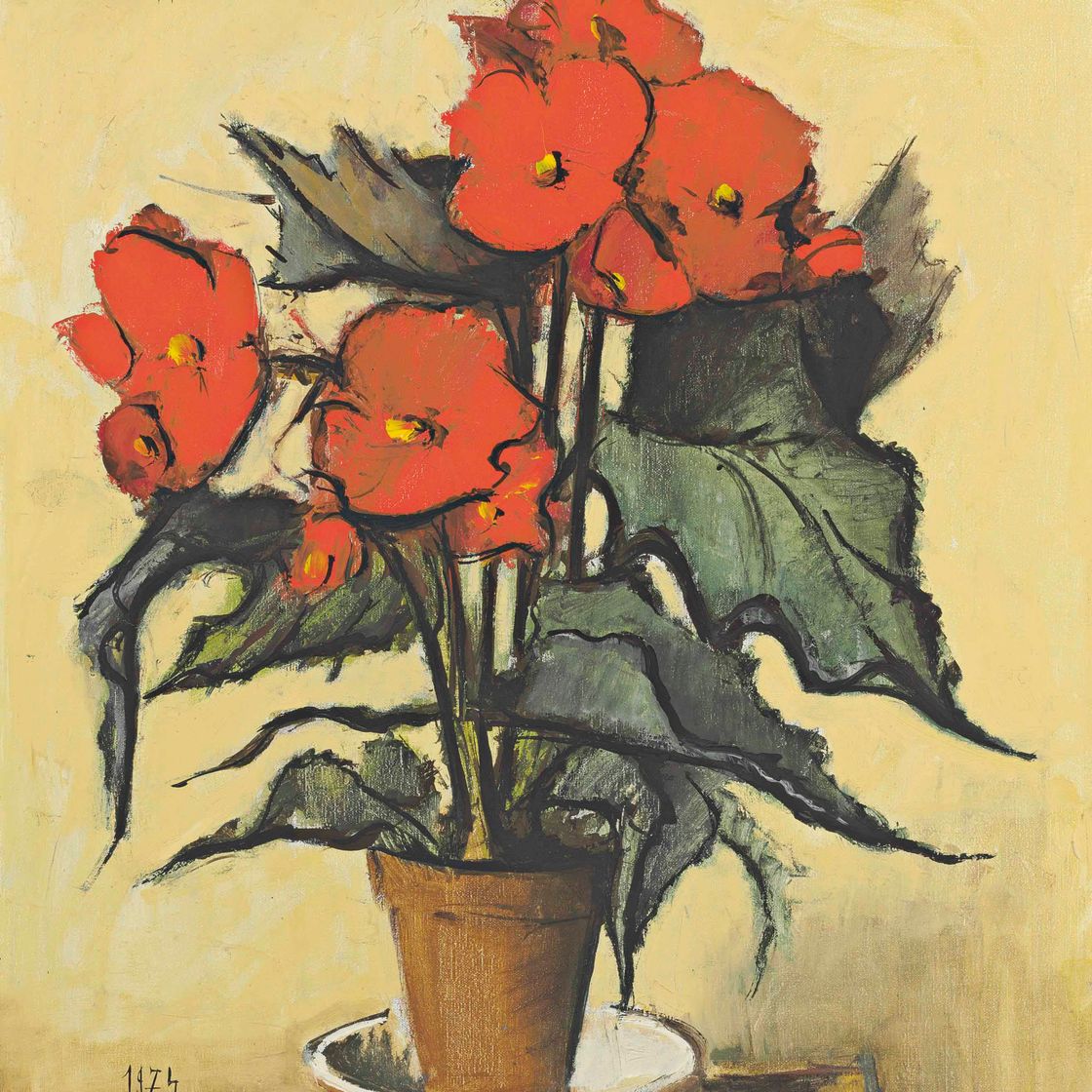 Bernard Buffet — Горшок с бегонией