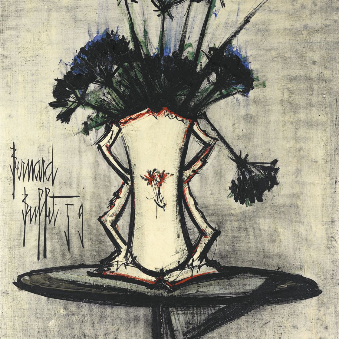 Bernard Buffet — Цветы в вазе