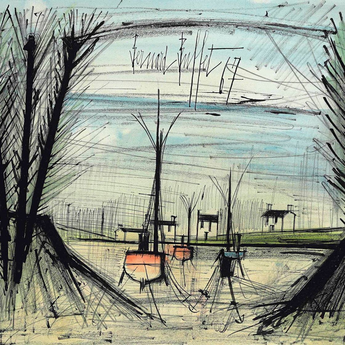 Bernard Buffet — Барки на Морском дне