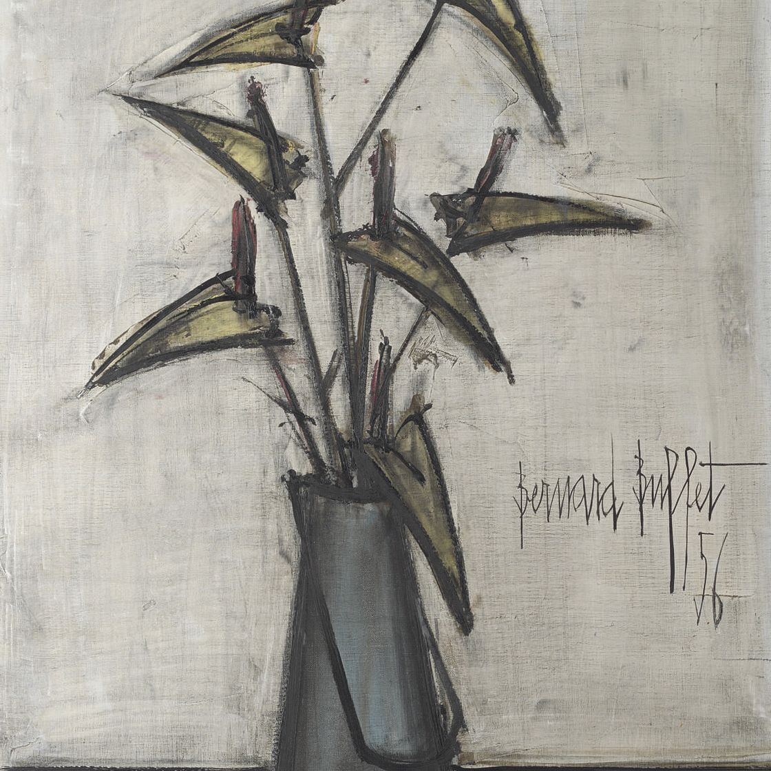 Bernard Buffet — Цветы в горшочке с молоком