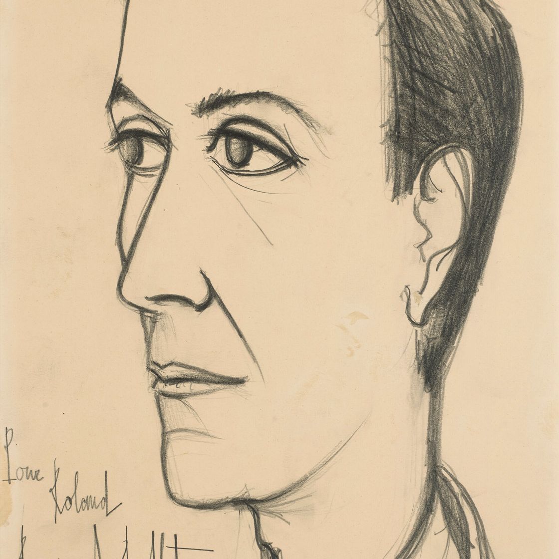 Bernard Buffet — Портрет Ролана Пети