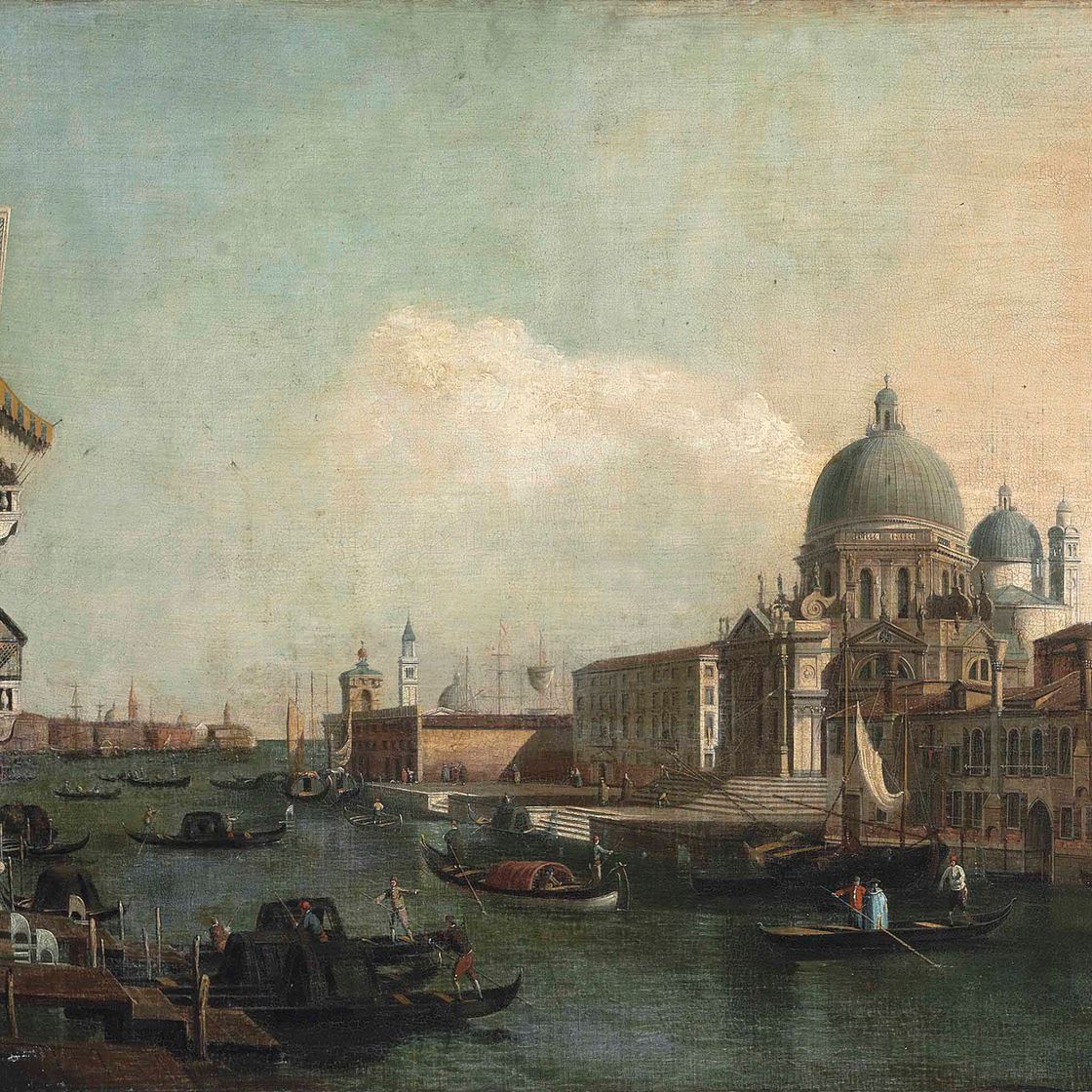 Bernardo Bellotto — Вид на Гранд-канал в Венеции, Санта-Мария-делла-Салюте и Пунта-делла-Догана