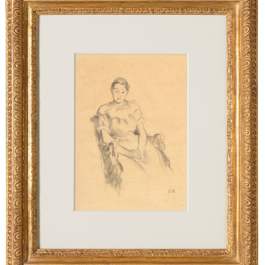 Berthe Morisot — Этюд для "Молодой девушки из репозитория", изображение 2
