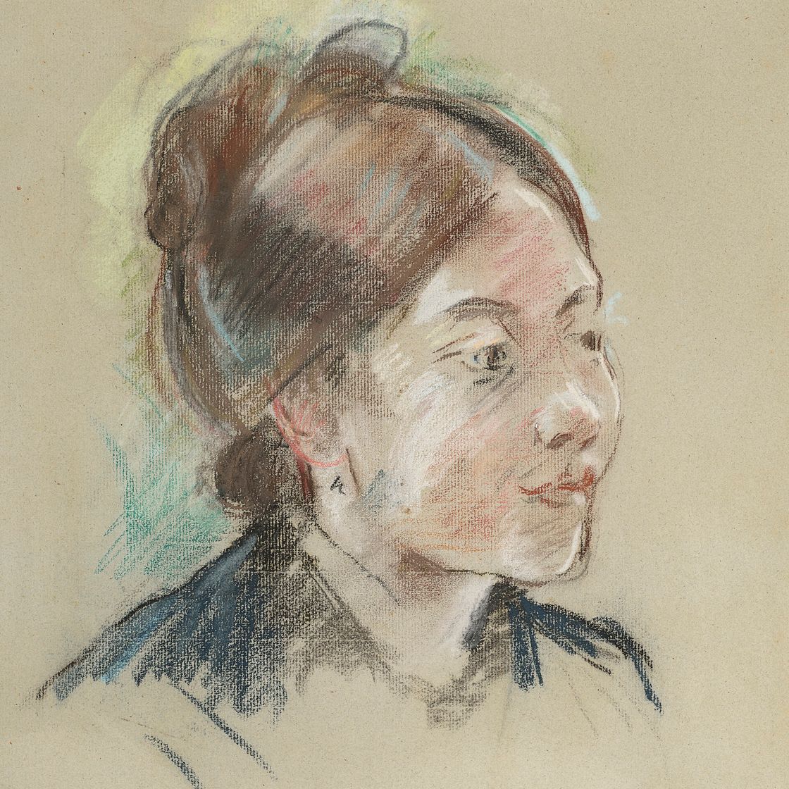 Berthe Morisot — Портрет мадемуазель Лабиллуа, изображение 1