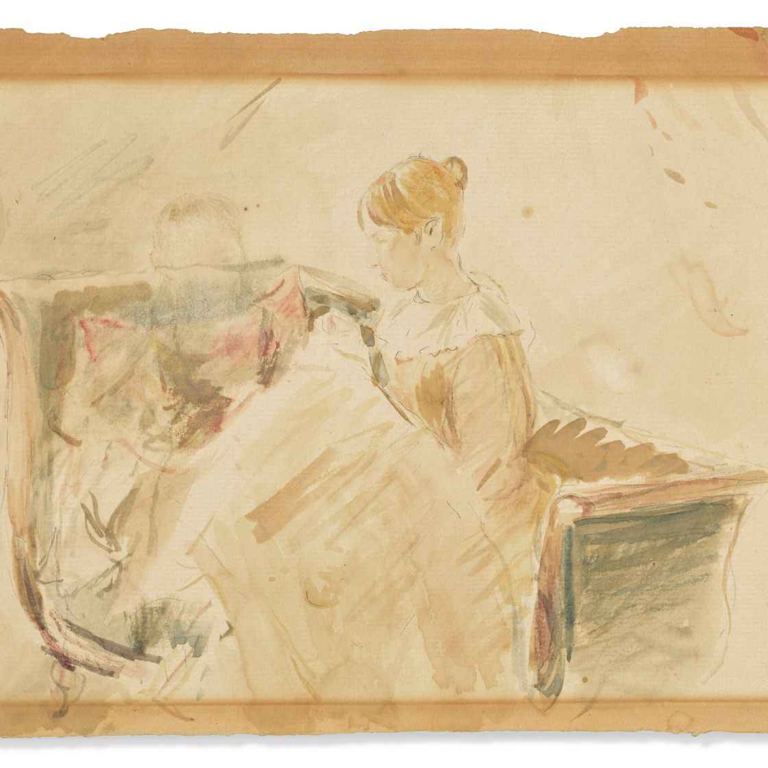 Berthe Morisot — Ла Бродери, изображение 3