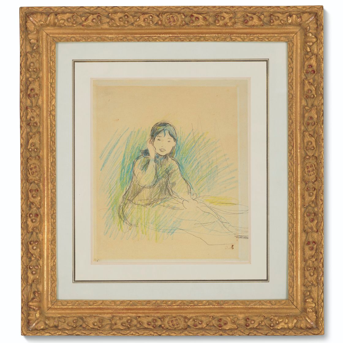 Berthe Morisot — Портрет мадемуазель Дюфур, изображение 4