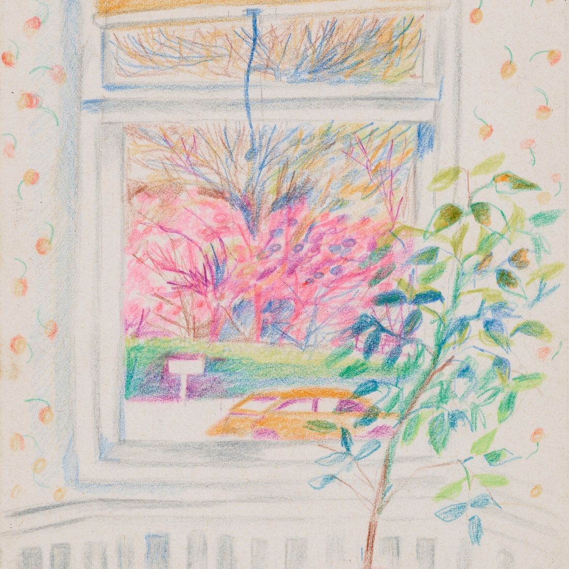 Bhupen Khakhar — Без названия (Интерьер с окном)