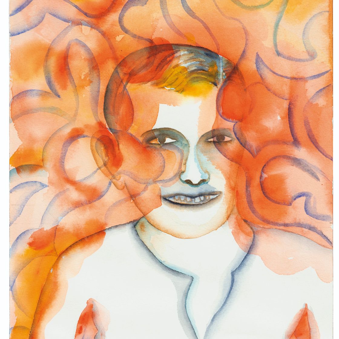 Bhupen Khakhar — Красный цвет и желваки разлились по его лицу