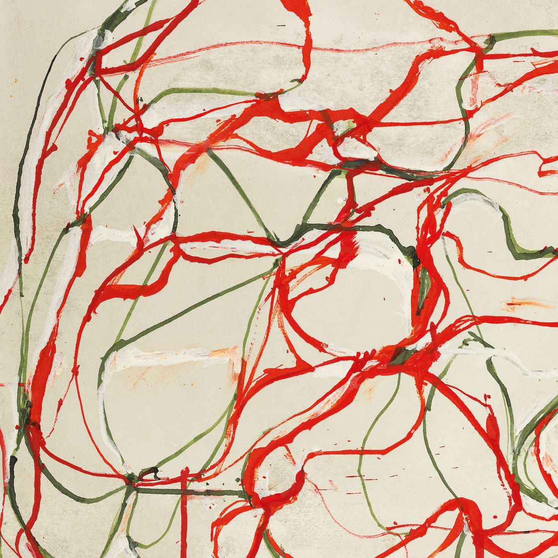 Brice Marden — Красно-зеленый рисунок 2 без названия, изображение 5