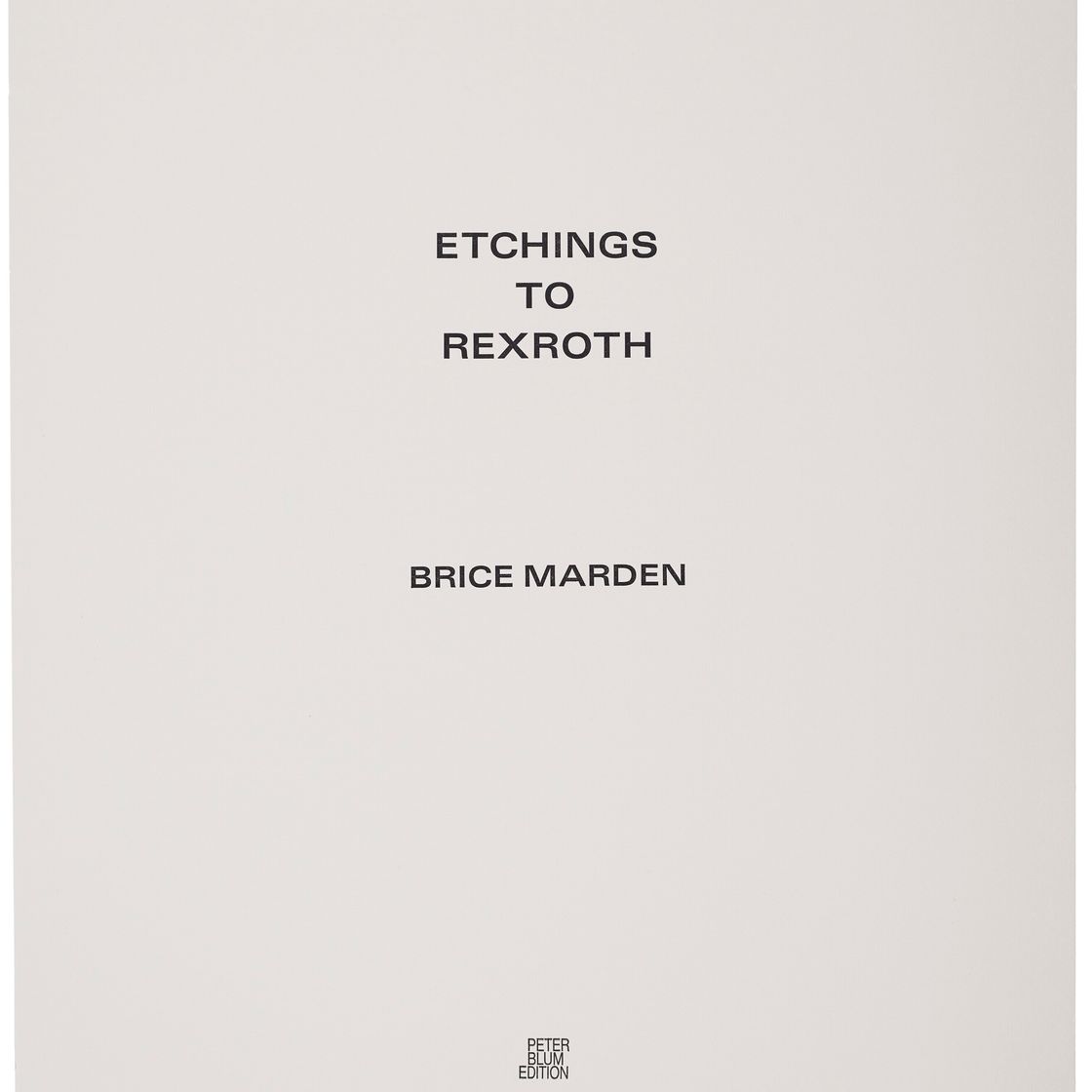 Brice Marden — Гравюры для Rexroth, изображение 2