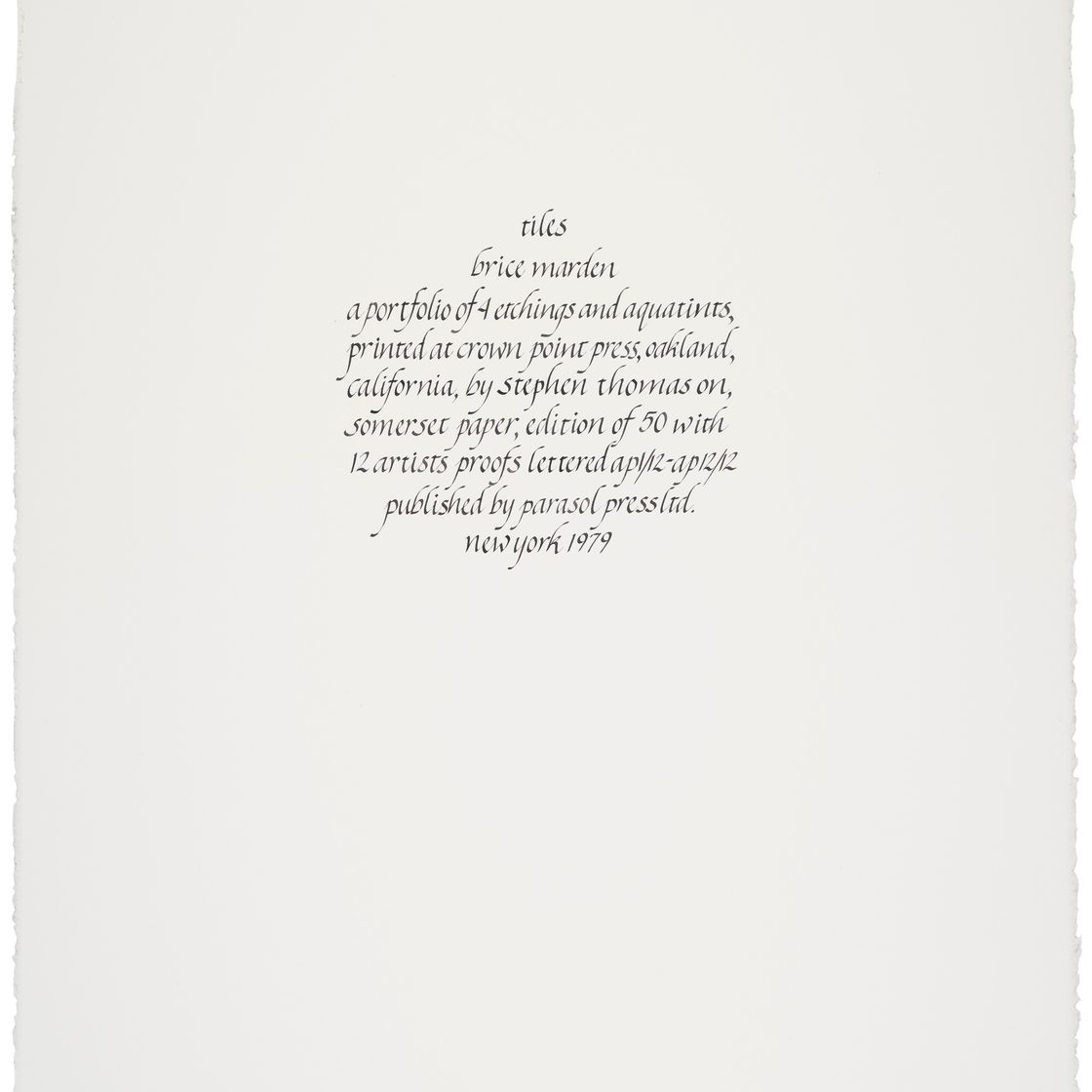 Brice Marden — Плитка, изображение 6