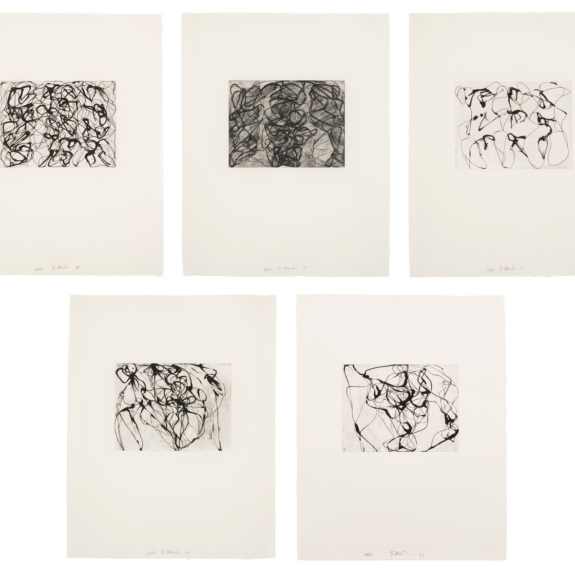 Brice Marden — После Боттичелли 1-5