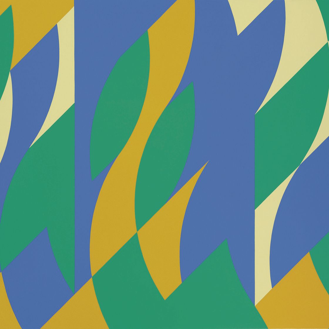 Bridget Riley — Картина с двумя вертикалями