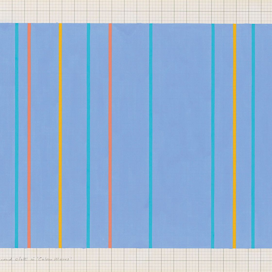 Bridget Riley — Альтернативный дизайн для второй ткани в "Цветовых переходах"