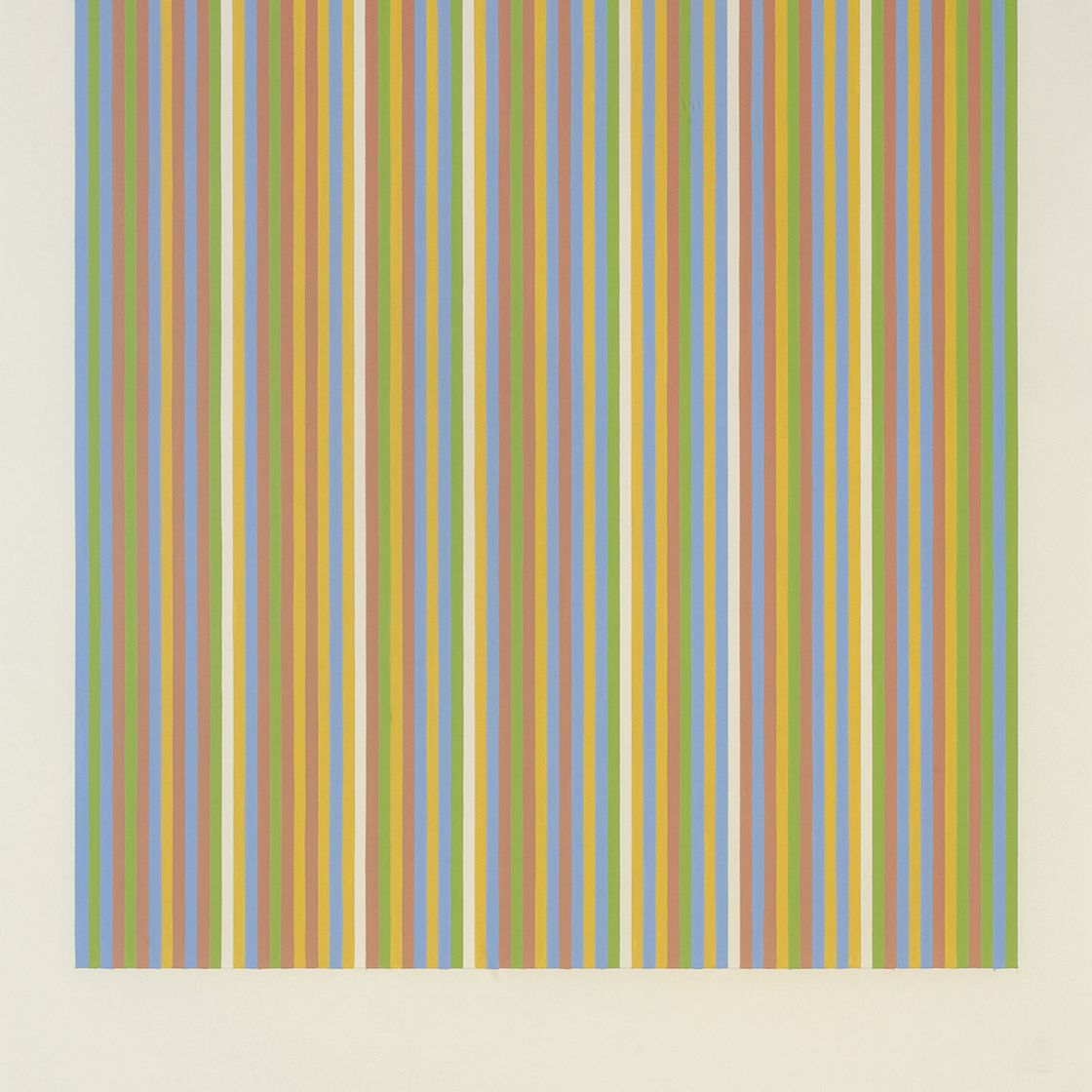 Bridget Riley — Этюд для рисования. Красный, желтый, синий и зеленый