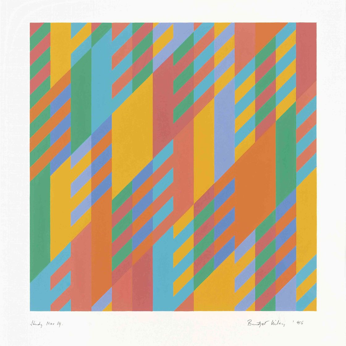 Bridget Riley — Исследование 14 ноября