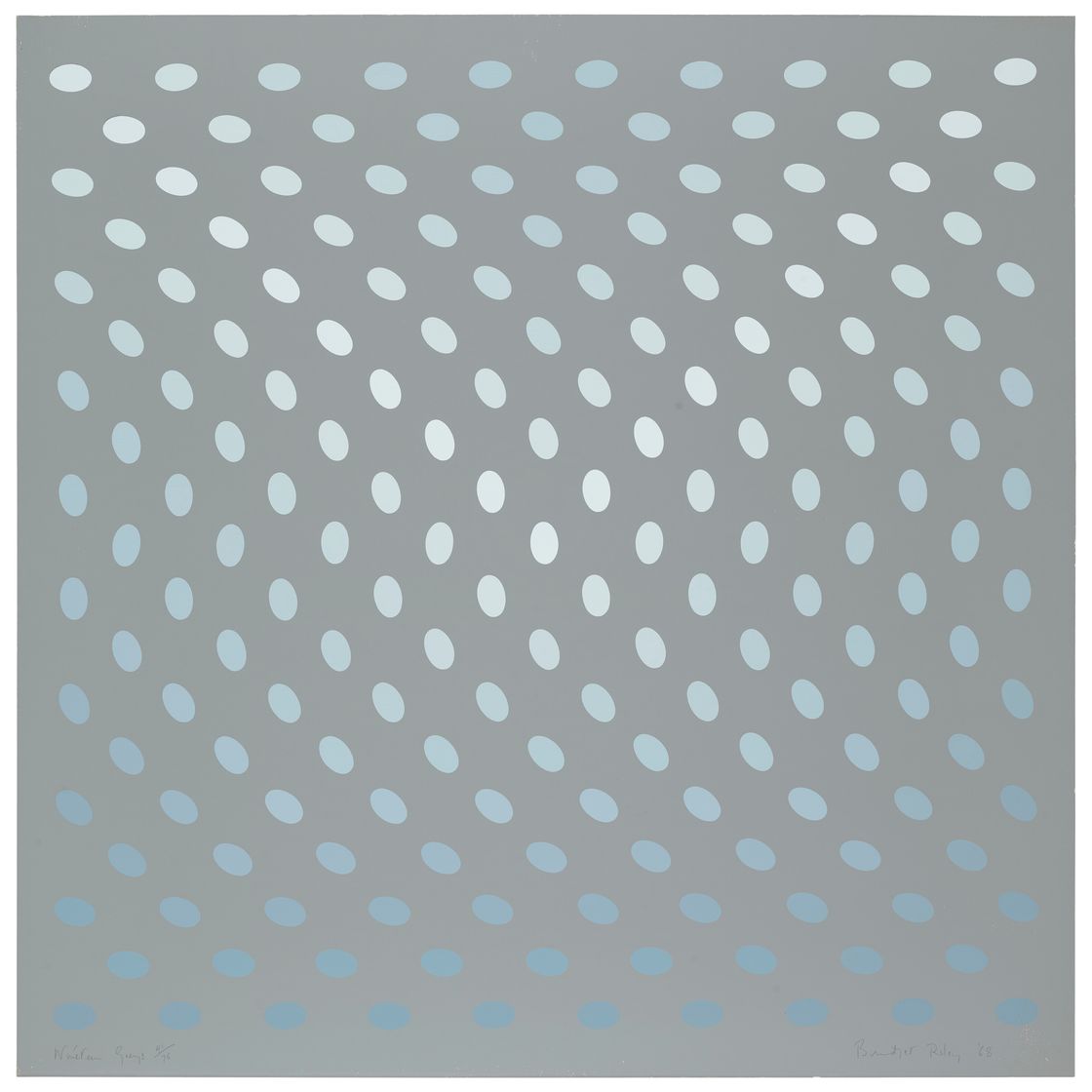 Bridget Riley — Без названия (А), от: Девятнадцать серых