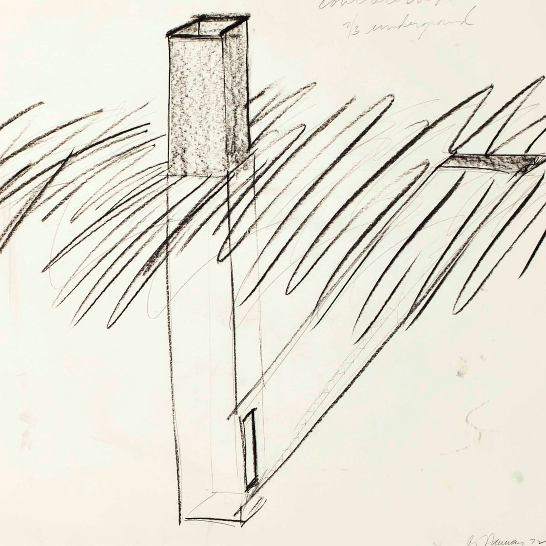 Bruce Nauman — Бетонная шахта на 2/3 под землей