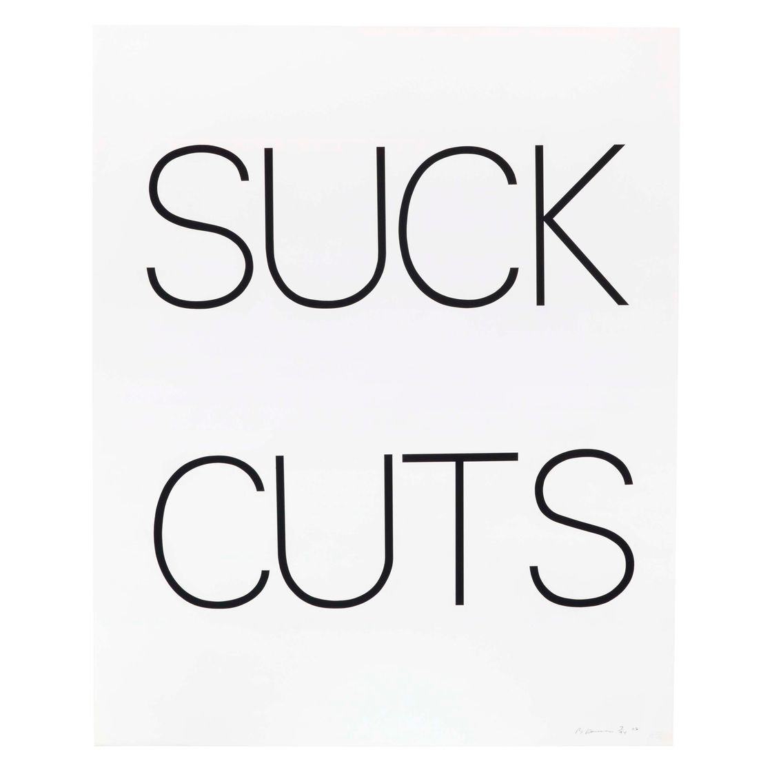 Bruce Nauman — Отсасывать порезы