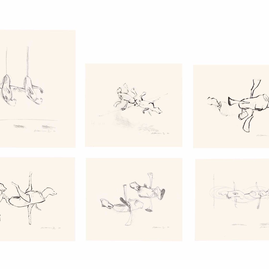 Bruce Nauman — Без названия : шесть гравюр