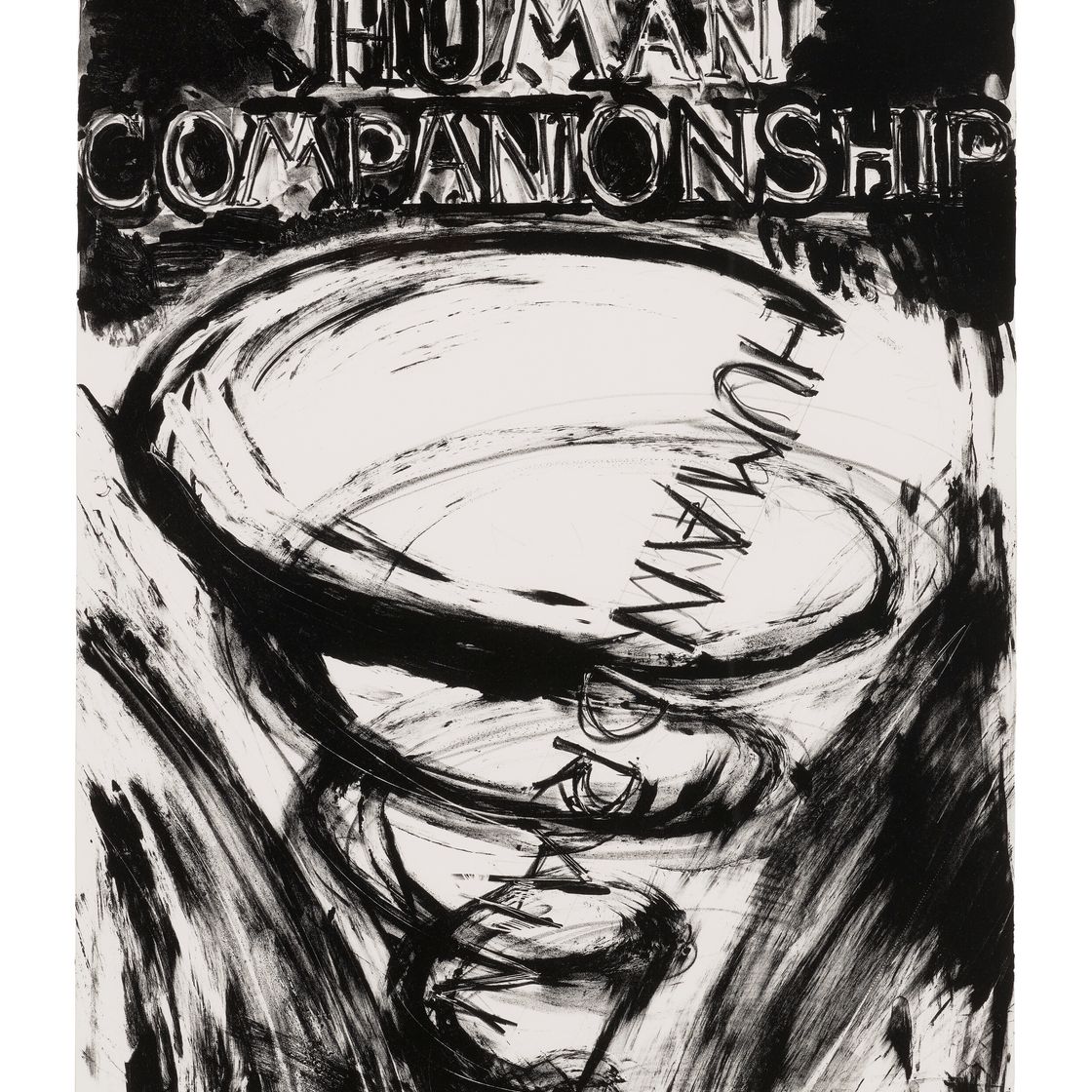 Bruce Nauman — "Человеческое общение", "Утечка человеческих ресурсов" из восьми литографий в пользу Фонда современного исполнительского искусства, Inc., изображение 1