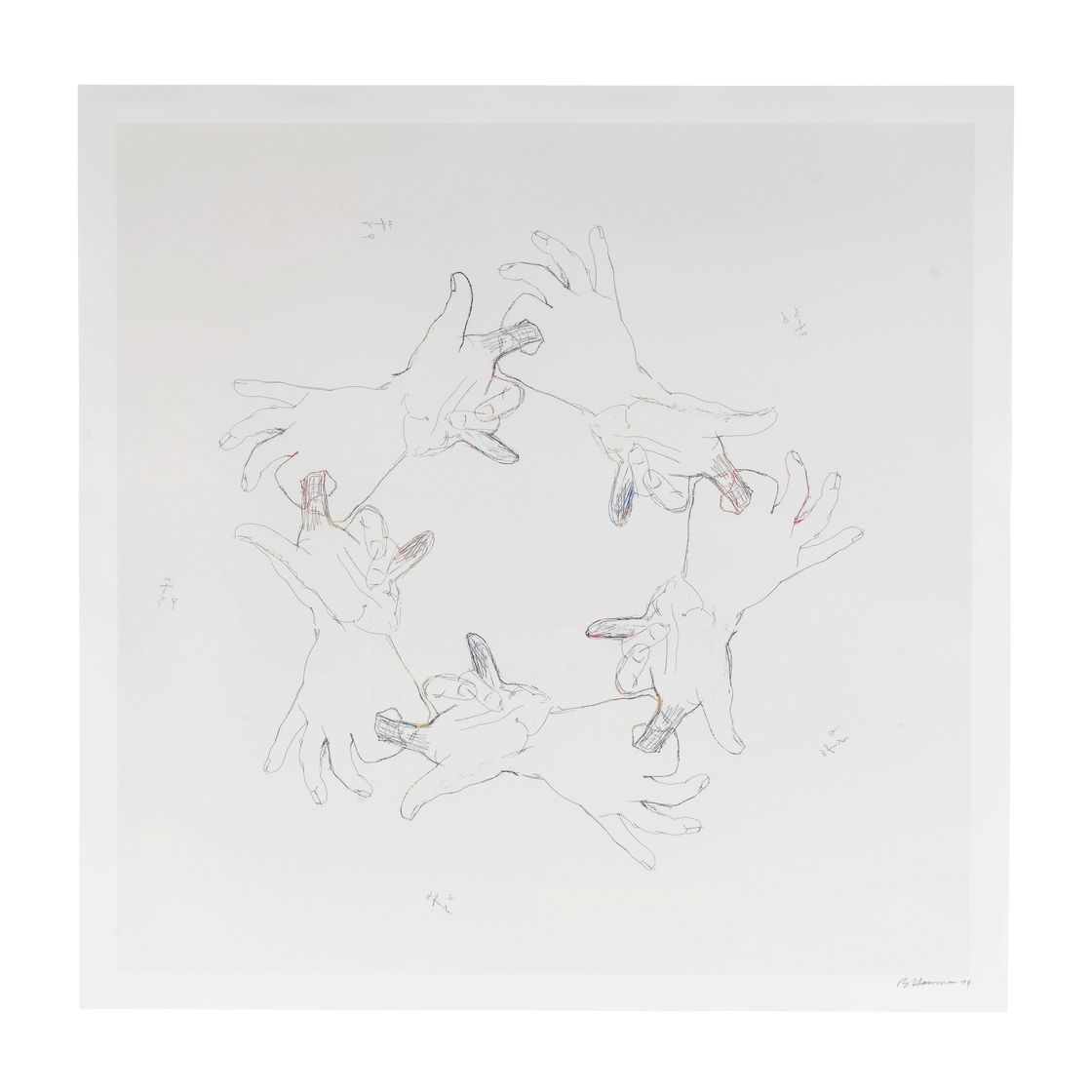 Bruce Nauman — Пальцы и отверстия: одна пластина