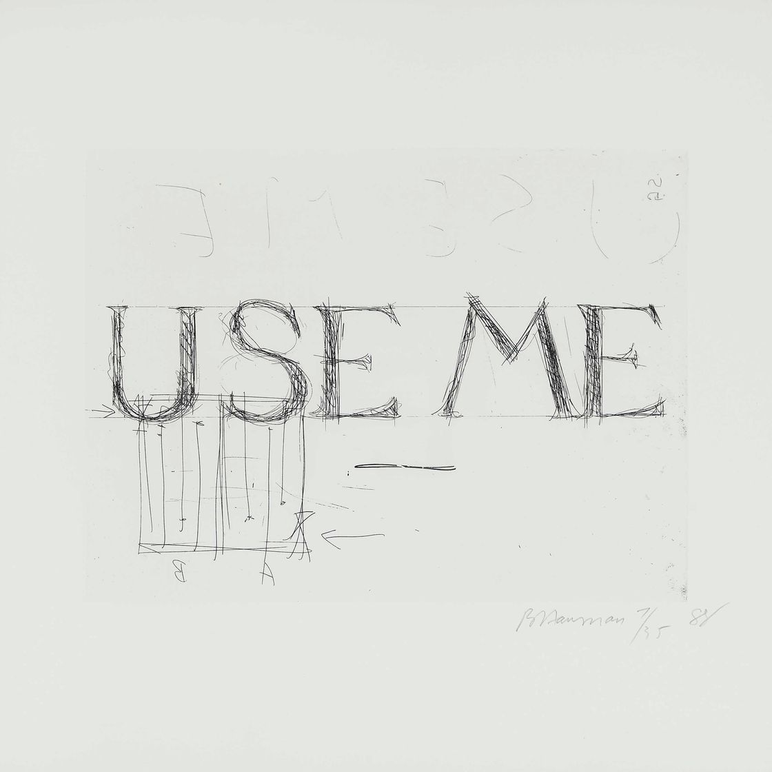 Bruce Nauman — Используй меня (Кордес 59)
