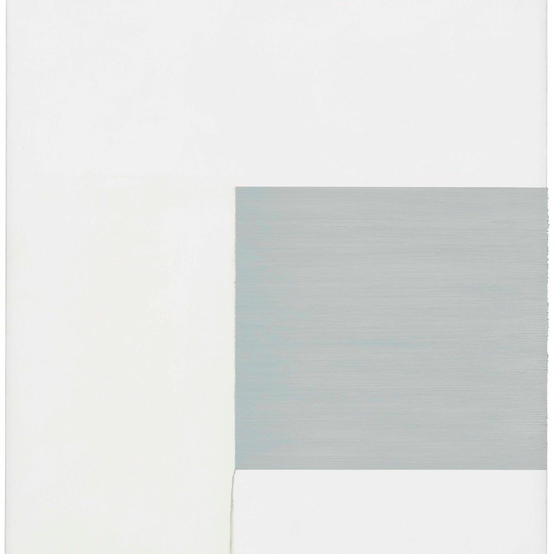 Callum Innes — Открытая роспись, Светло-серое на белом
