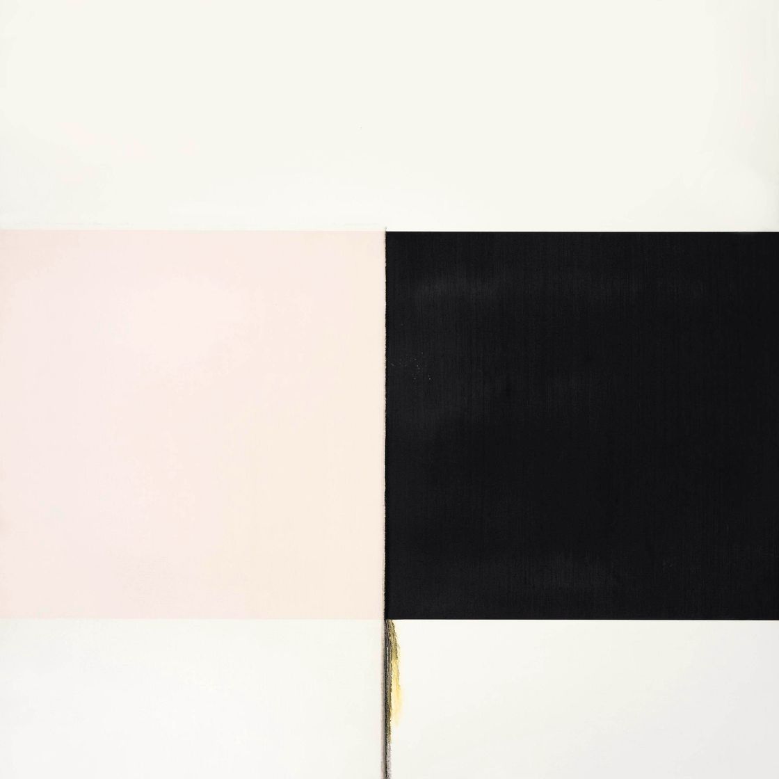 Callum Innes — Выставленная картина цвета слоновой кости и черного дерева