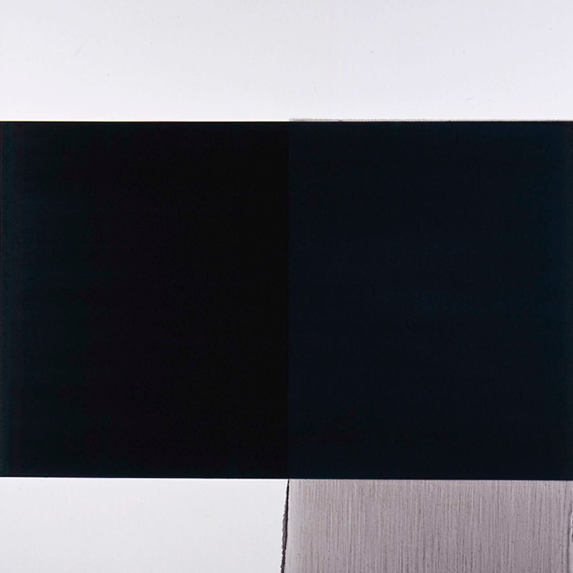 Callum Innes — Экспонированная картина с диоксазиновым фиолетовым оттенком