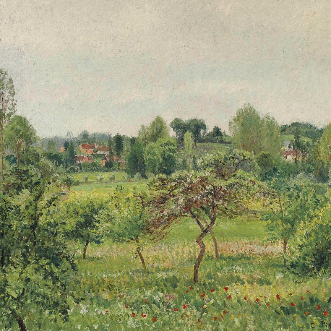 Camille Pissarro — Жюен, темпс-Плювье, Эраньи