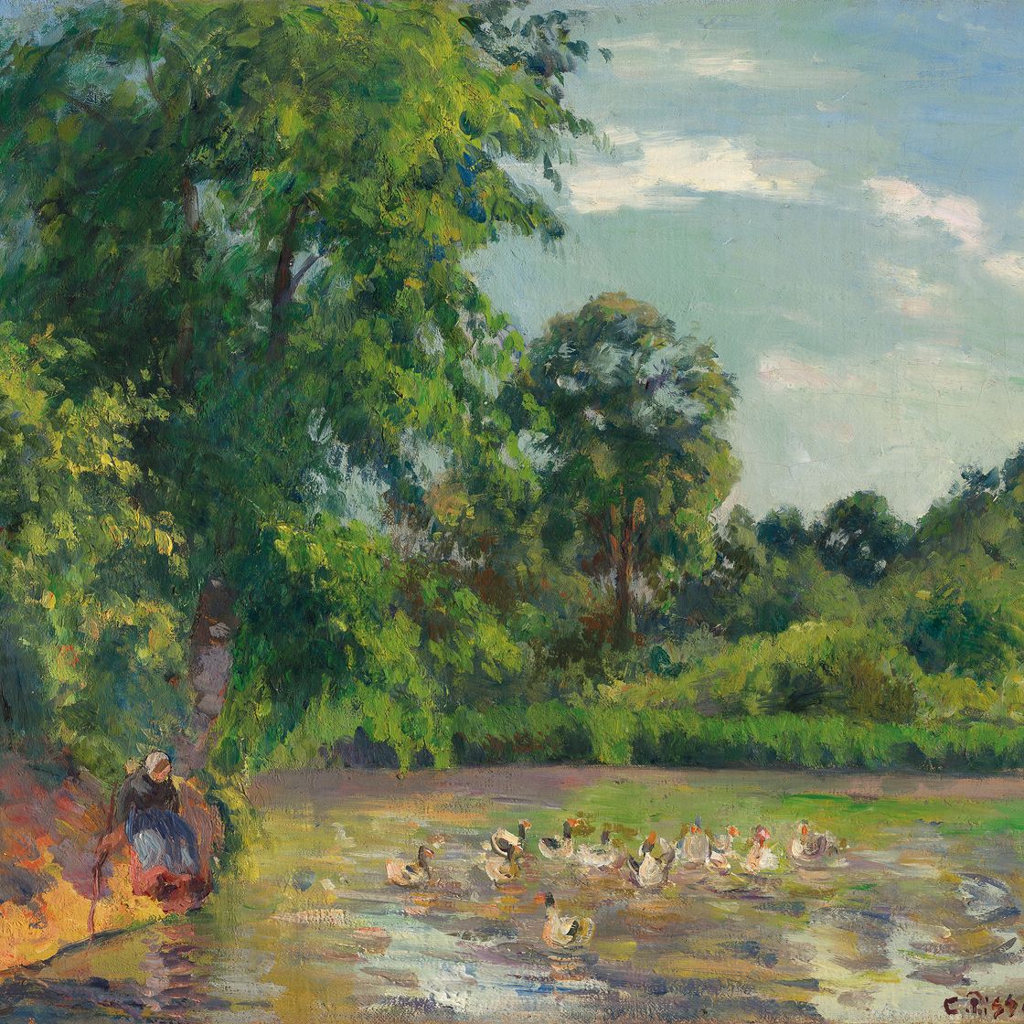 Camille Pissarro — Утки на языке Монфуко