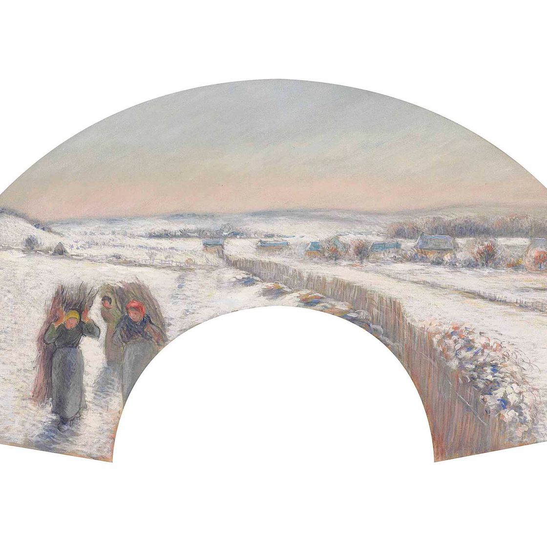 Camille Pissarro — Сборщики хвороста, эффект соседства