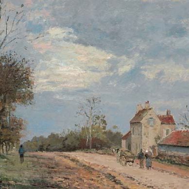 Camille Pissarro — Дом месье Мюзи, улица Марли, Лувесьен
