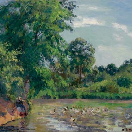 Camille Pissarro — Утки на языке Монфуко