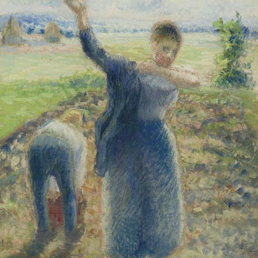 Camille Pissarro — Трудящиеся на полях