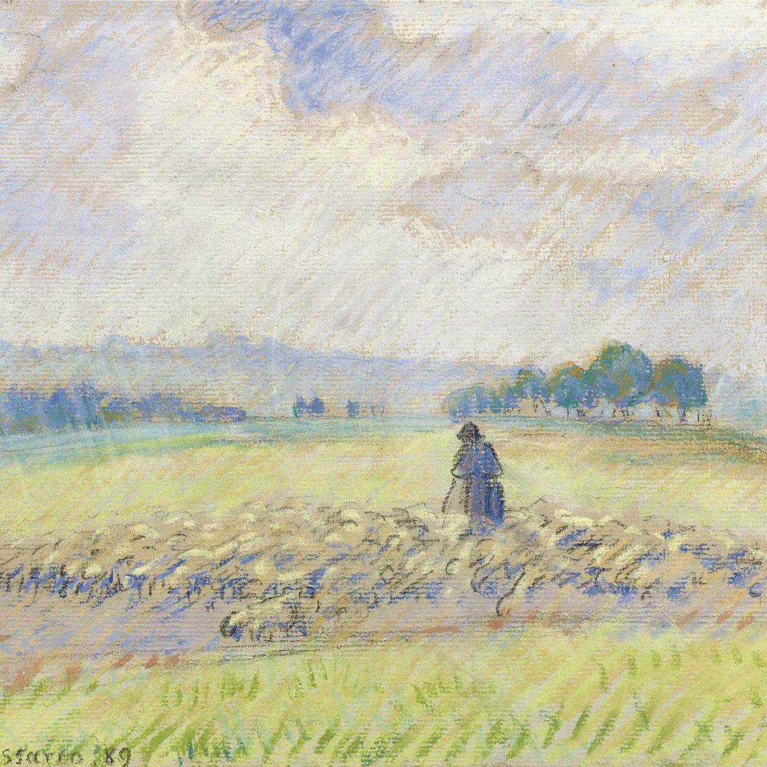 Camille Pissarro — Берже и мутоны, Эраньи