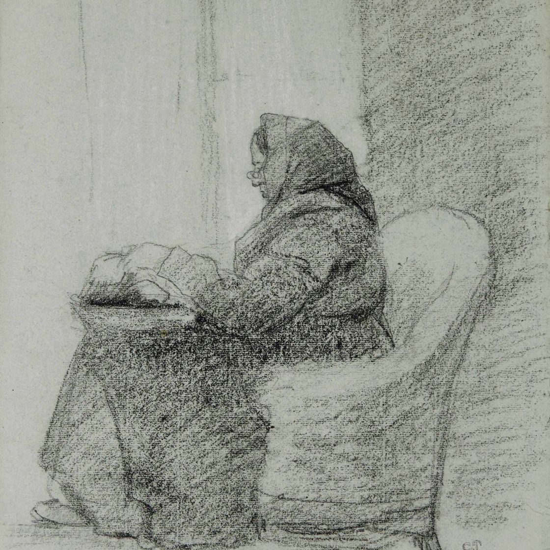 Camille Pissarro — Мать художника (спереди и сзади)