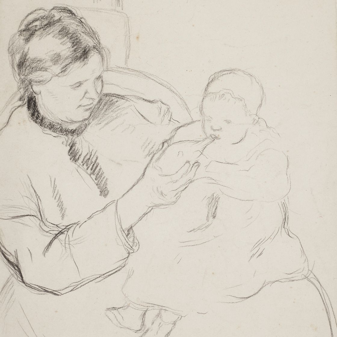 Camille Pissarro — Мать и дитя, изображение 1