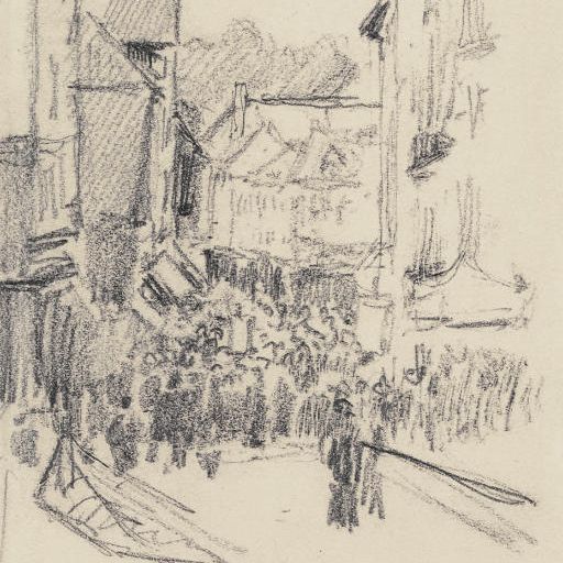 Camille Pissarro — Уличная сцена, Лизье