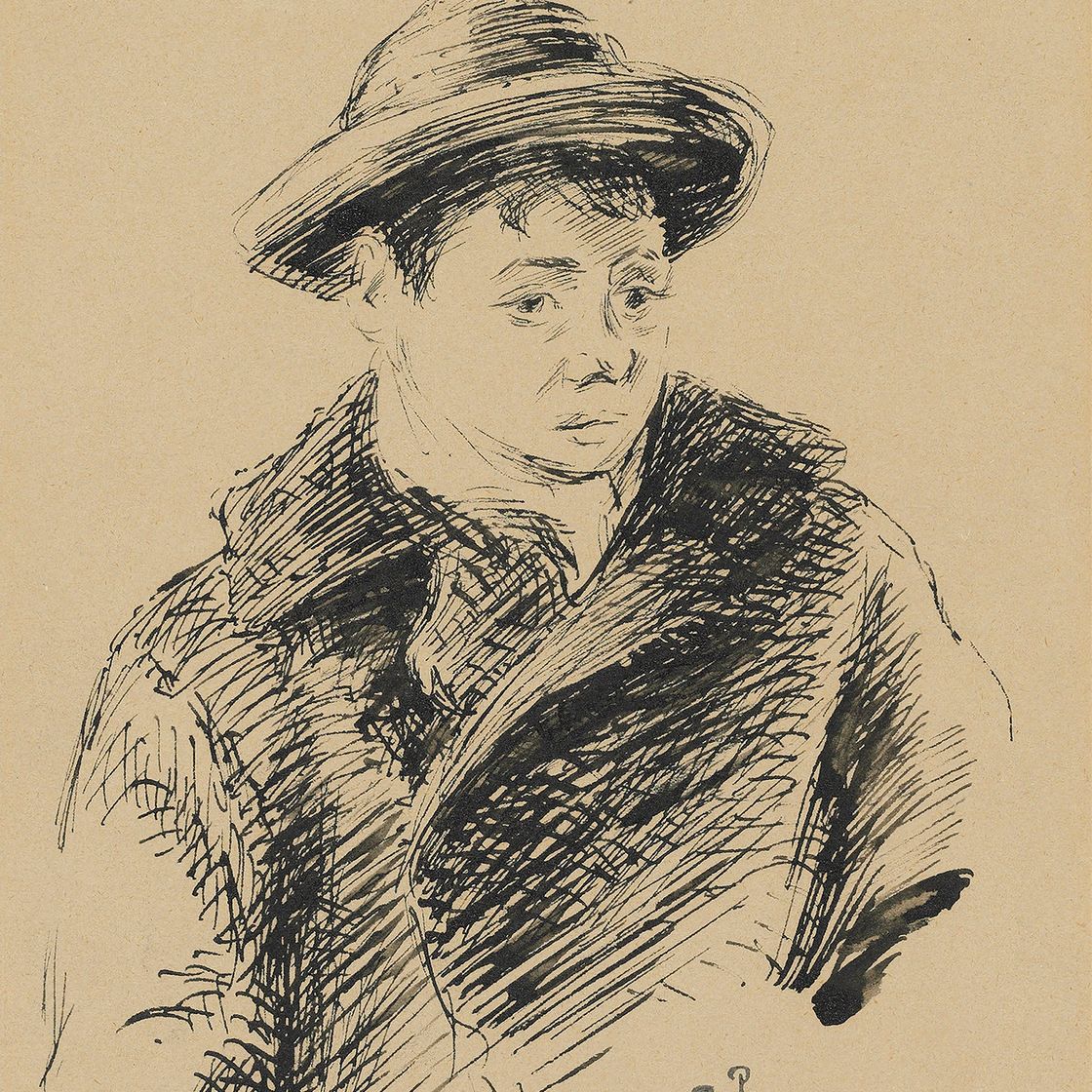 Camille Pissarro — Портрет Родо, сына художника