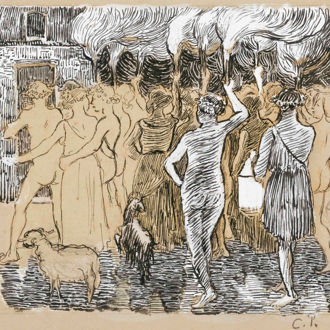 Camille Pissarro — Дафнис и Хлоя