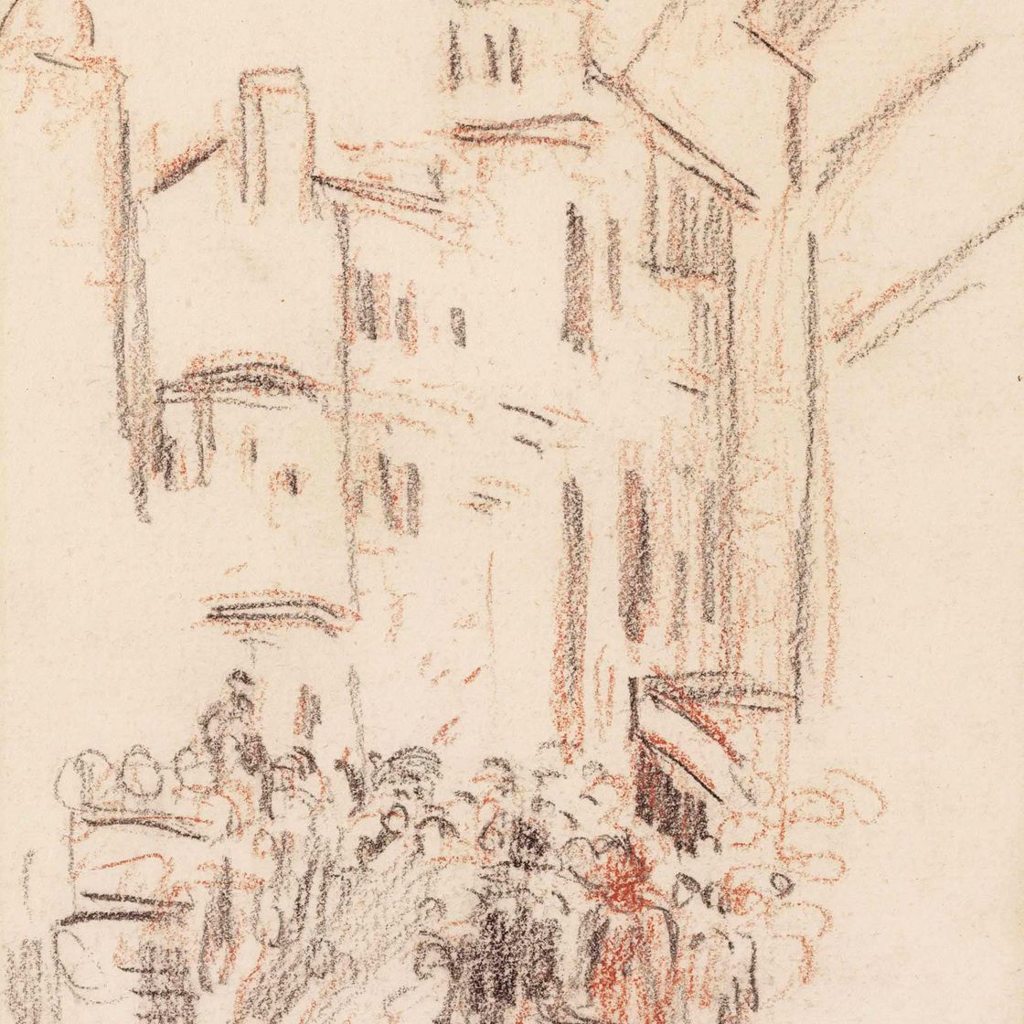 Camille Pissarro — На улице Руана
