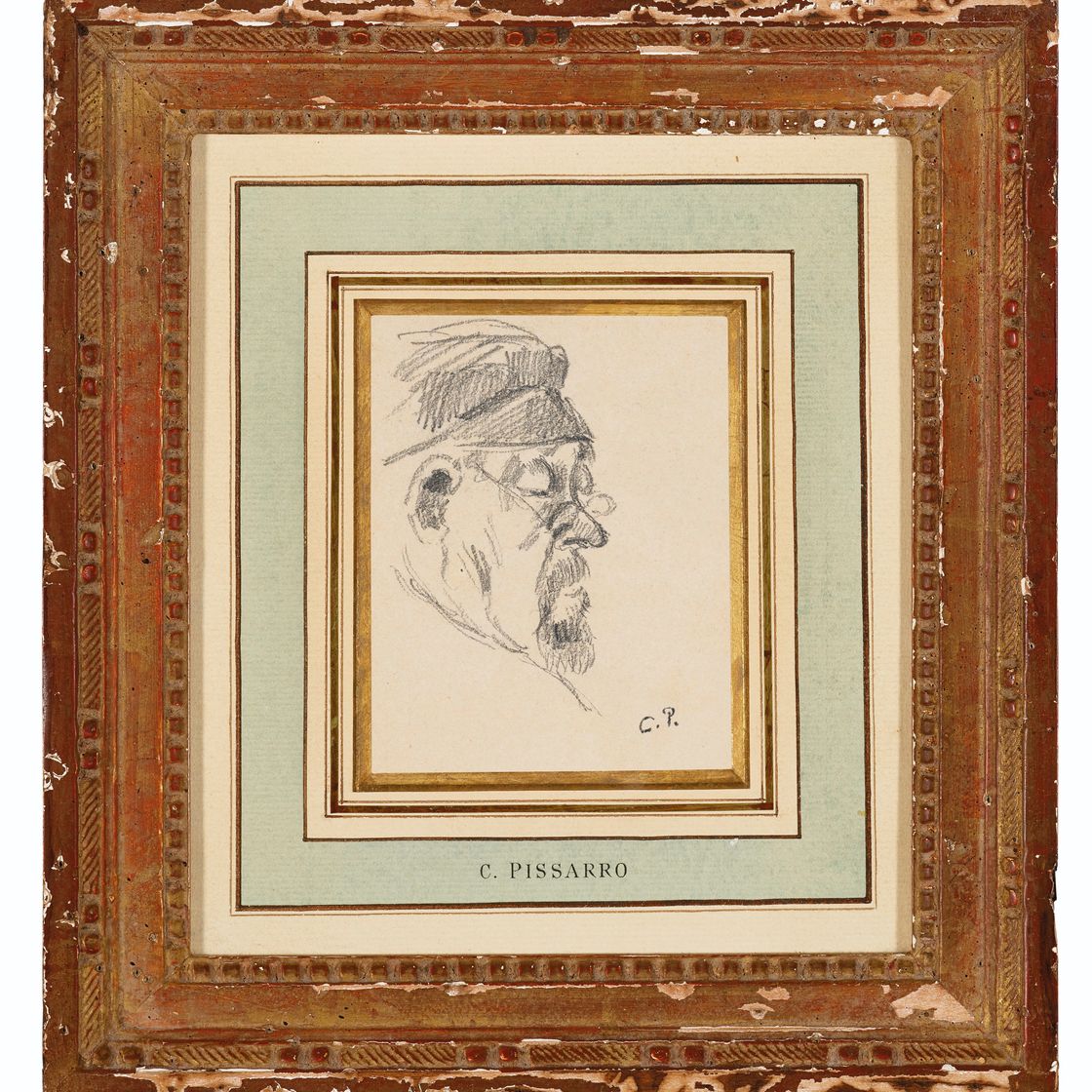 Camille Pissarro — Человек во главе ( спереди ); Этюд ( сзади ), изображение 3