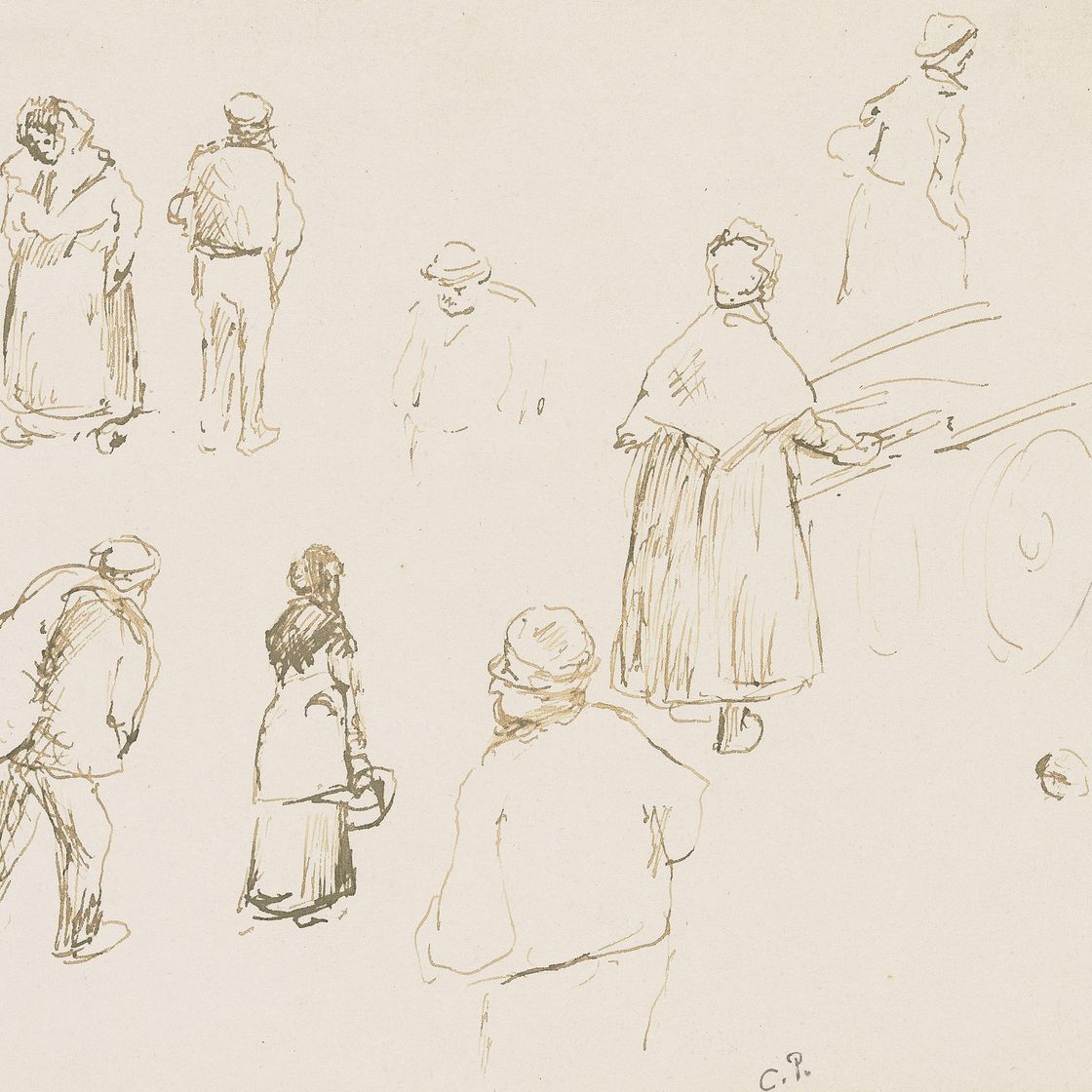 Camille Pissarro — Этюды о персонажах