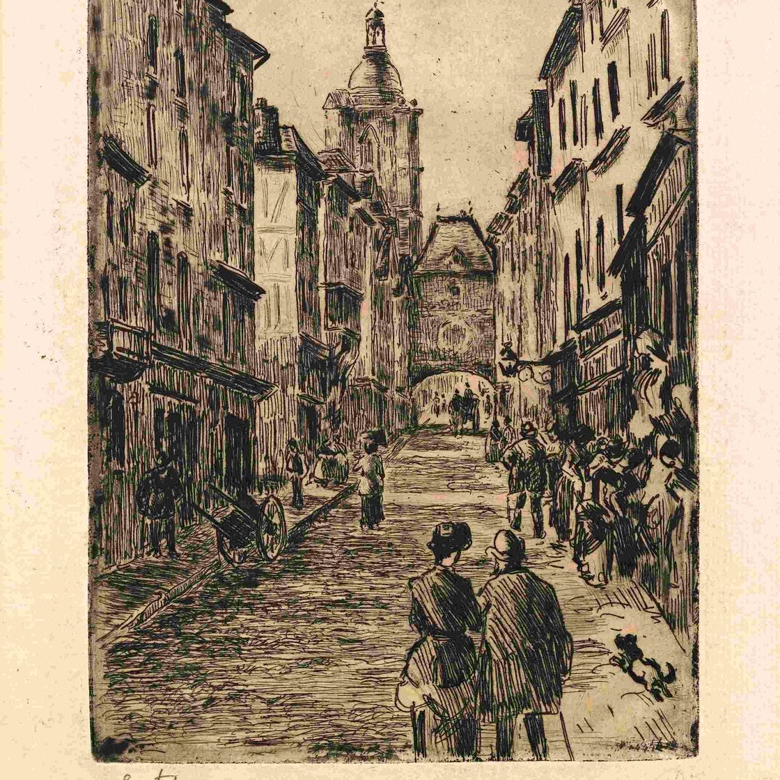 Camille Pissarro — Улица дю Гро-Руанские ворота