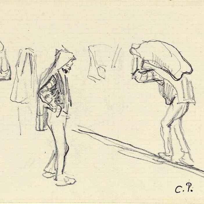 Camille Pissarro — Привратники из шарбона
