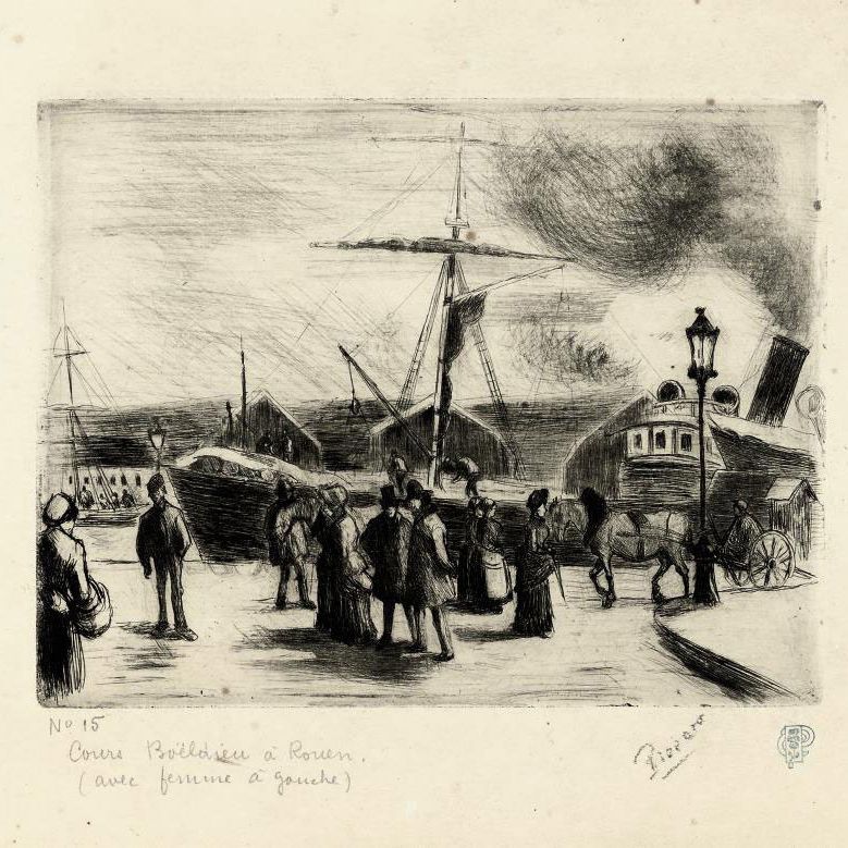 Camille Pissarro — Поле Буельдье в Руане (Дельтейль, 46)